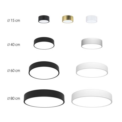 Immax Neo 07024L-15BD - Set 2x LED Dimmable ceiling light RONDATE white 2xLED/12W/230V + remote control Tuya