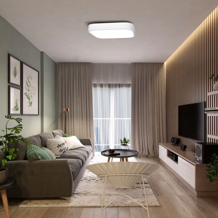 Immax NEO 07042L – LED Dimming Ceiling Light RECUADRO LED/67W/230V + RC Tuya