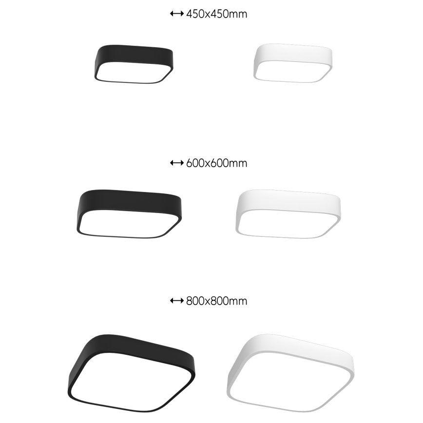 Immax NEO 07042L – LED Dimming Ceiling Light RECUADRO LED/67W/230V + RC Tuya