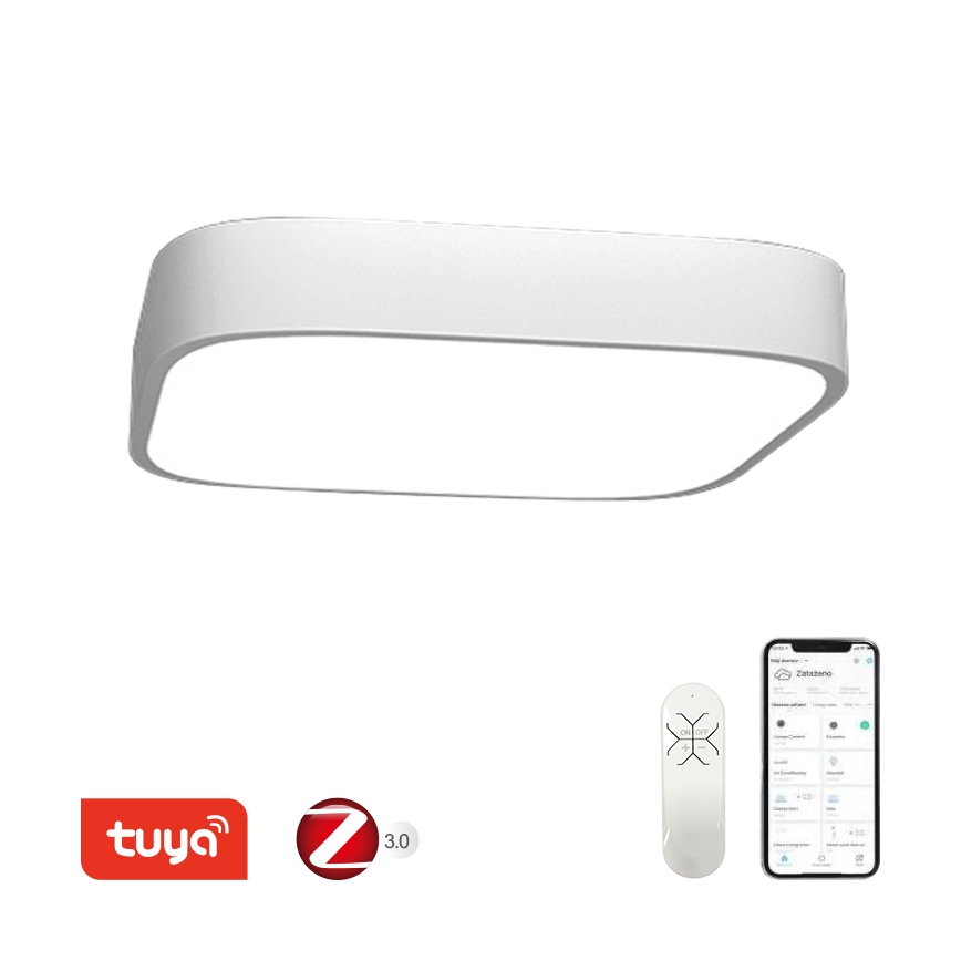 Immax NEO 07042L – LED Dimming Ceiling Light RECUADRO LED/67W/230V + RC Tuya