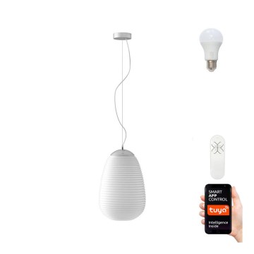 Immax NEO 07066L - LED RGBW Dimmable chandelier COCONO 1xE27/8,5W/100-240V 24 cm Tuya + remote control