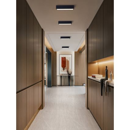 Immax NEO 07074-60 - LED Dimmable ceiling light CANTO LED/34W/230V black Tuya + remote control