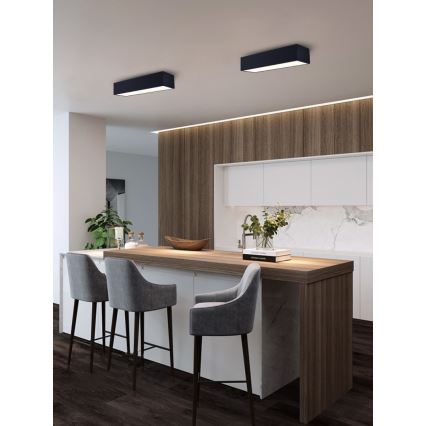Immax NEO 07074-60 - LED Dimmable ceiling light CANTO LED/34W/230V black Tuya + remote control