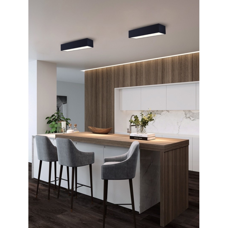 Immax NEO 07074-60 - LED Dimmable ceiling light CANTO LED/34W/230V black Tuya + remote control