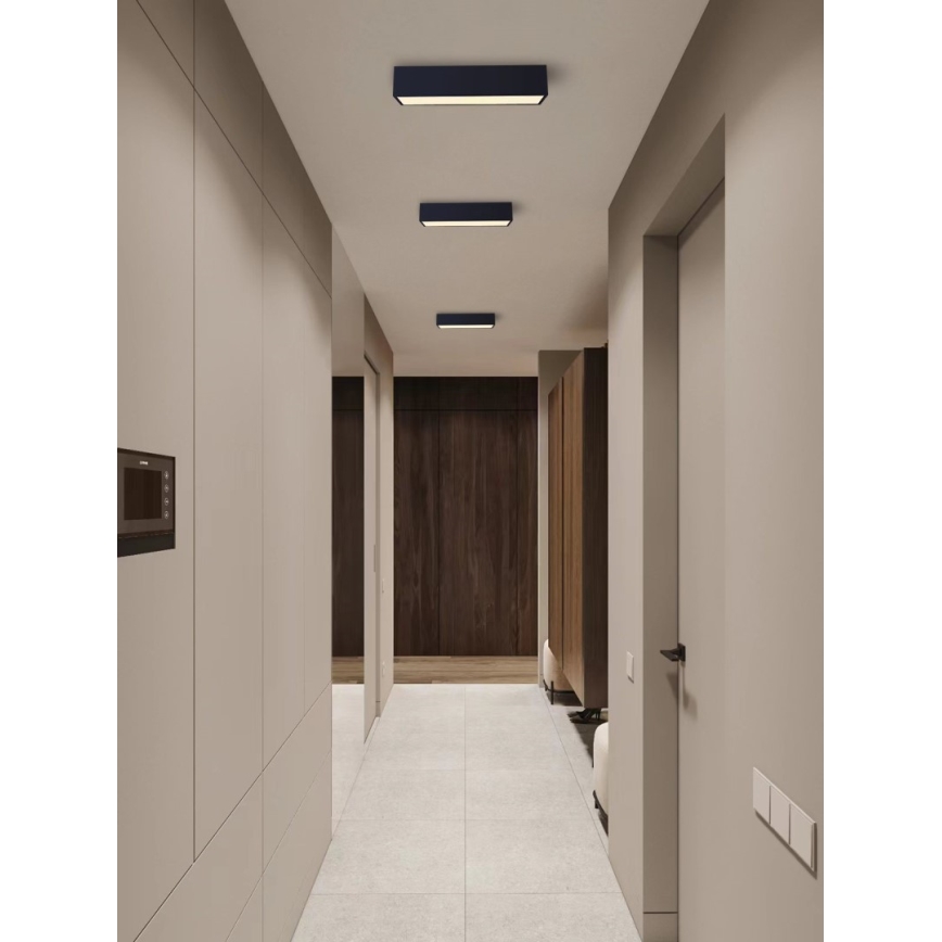 Immax NEO 07074-60 - LED Dimmable ceiling light CANTO LED/34W/230V black Tuya + remote control