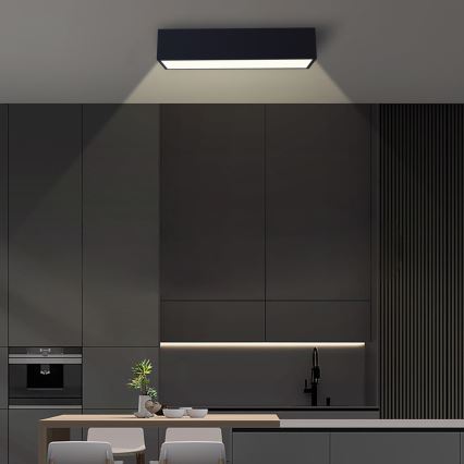 Immax NEO 07074-60 - LED Dimmable ceiling light CANTO LED/34W/230V black Tuya + remote control