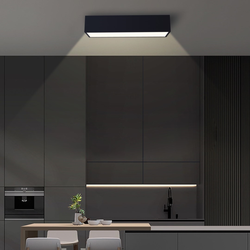 Immax NEO 07074-60 - LED Dimmable ceiling light CANTO LED/34W/230V black Tuya + remote control