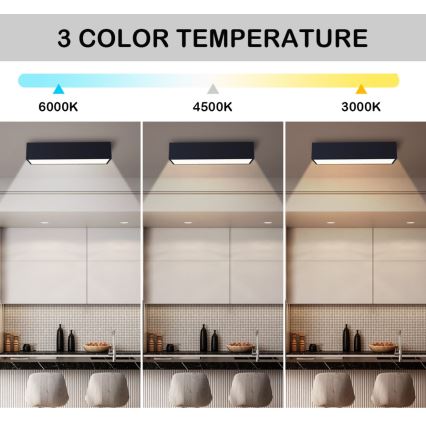 Immax NEO 07074-60 - LED Dimmable ceiling light CANTO LED/34W/230V black Tuya + remote control