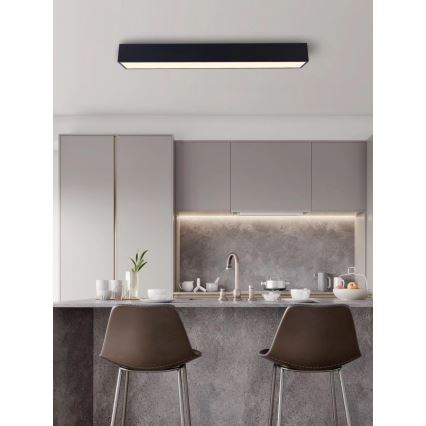 Immax NEO 07074-90 - LED Dimmable ceiling light CANTO LED/50W/230V black Tuya + remote control