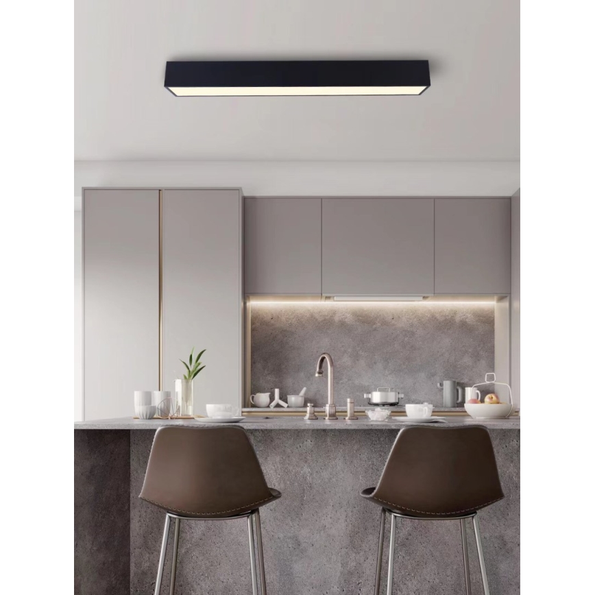 Immax NEO 07074-90 - LED Dimmable ceiling light CANTO LED/50W/230V black Tuya + remote control