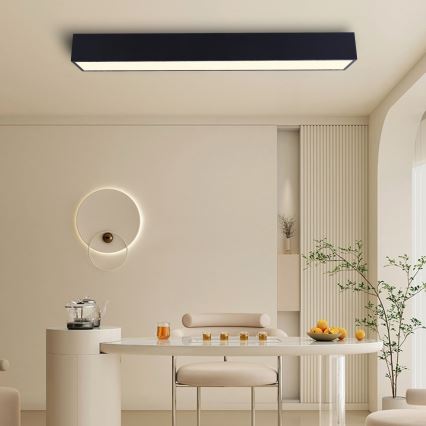 Immax NEO 07074-90 - LED Dimmable ceiling light CANTO LED/50W/230V black Tuya + remote control