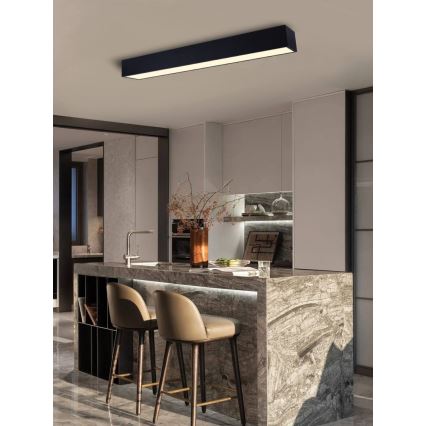 Immax NEO 07074-90 - LED Dimmable ceiling light CANTO LED/50W/230V black Tuya + remote control
