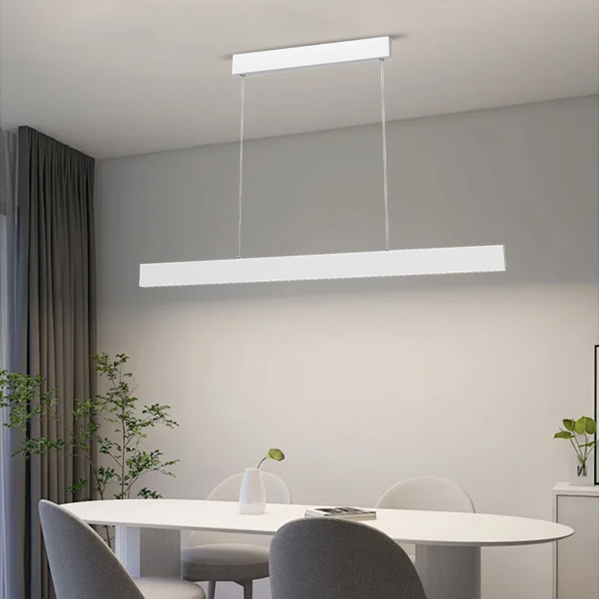 Immax NEO 07075L-LED Dimmable chandelier on a string LISTON white LED/18W/230V Tuya + remote control