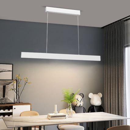Immax NEO 07075L-LED Dimmable chandelier on a string LISTON white LED/18W/230V Tuya + remote control