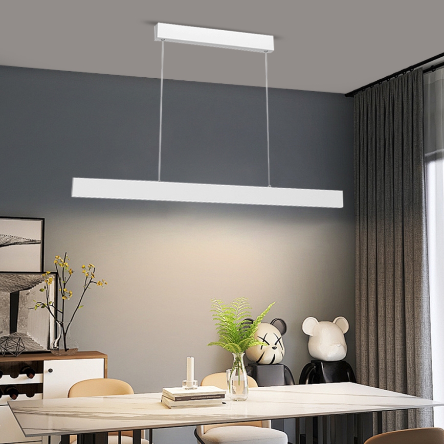Immax NEO 07075L-LED Dimmable chandelier on a string LISTON white LED/18W/230V Tuya + remote control