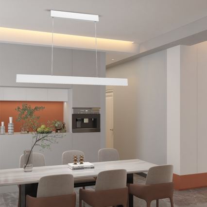 Immax NEO 07075L-LED Dimmable chandelier on a string LISTON white LED/18W/230V Tuya + remote control