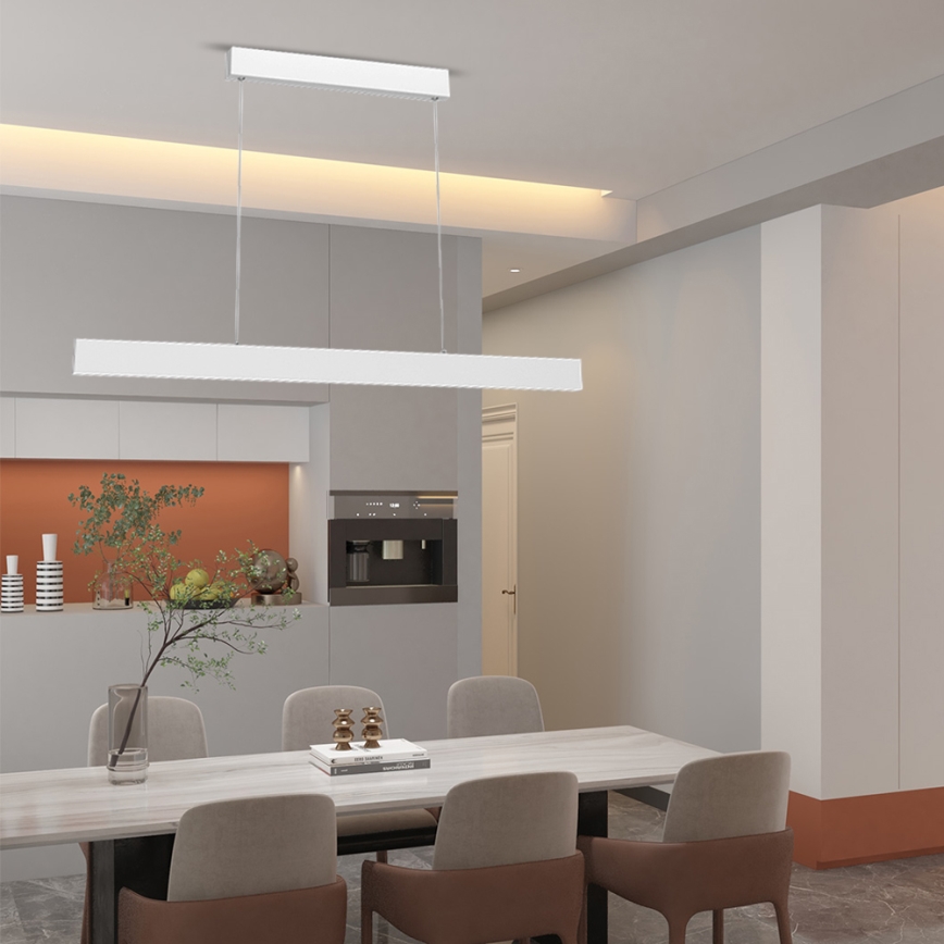 Immax NEO 07075L-LED Dimmable chandelier on a string LISTON white LED/18W/230V Tuya + remote control