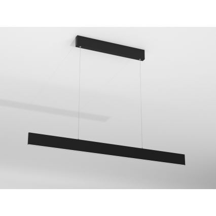 Immax NEO 07076L - LED Dimmable chandelier on a string black LISTON LED/18W/230V Tuya + remote control