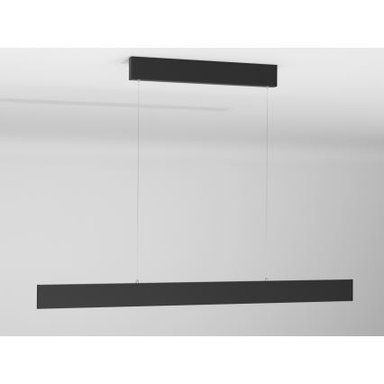 Immax NEO 07076L - LED Dimmable chandelier on a string black LISTON LED/18W/230V Tuya + remote control