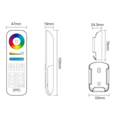 Immax NEO 07087-3 - Universal remote control RGB+CCT MiBOXER Tuya