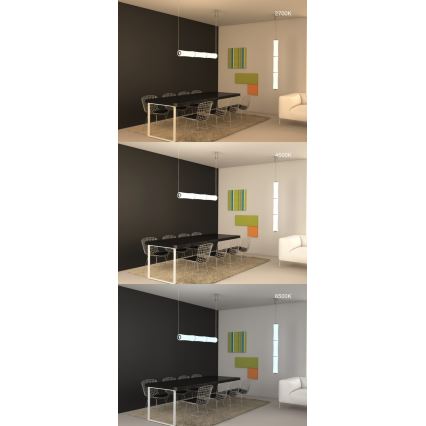 Immax NEO 07104L - LED Dimmable chandelier on a string BAMBOOS LED/45W/230V 135 cm Tuya + remote control