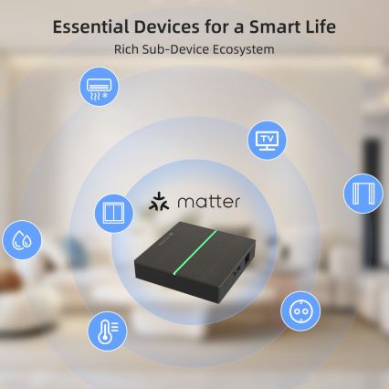 Immax NEO 07117-5 - Smart Matter Bridge (Zigbee 3.0, 230 V, Wi‑Fi)