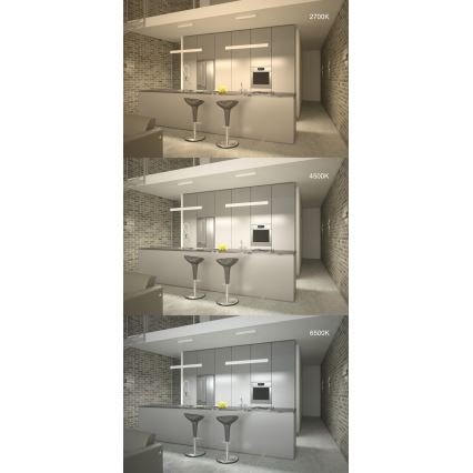 Immax Neo 07128L - LED  Dimmable chandelier on a string LISTON gold LED/18W/230V ZigBee + remote control Tuya