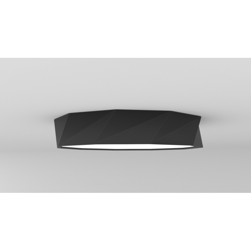Immax NEO 07130-B60 - LED SMART Dimmable ceiling light DIAMANTE black LED/43W/230V + remote control 60cm Tuya ZigBee