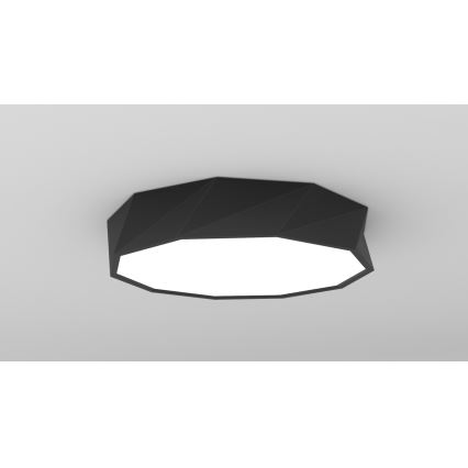 Immax NEO 07130-B60 - LED SMART Dimmable ceiling light DIAMANTE black LED/43W/230V + remote control 60cm Tuya ZigBee