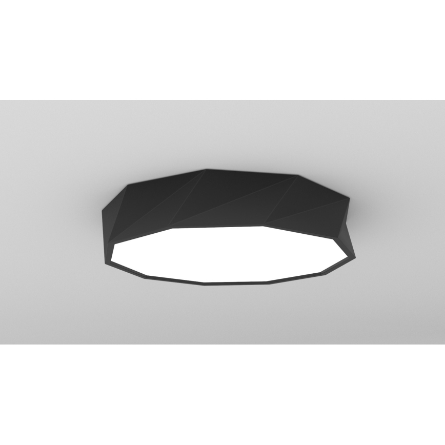 Immax NEO 07130-B60 - LED SMART Dimmable ceiling light DIAMANTE black LED/43W/230V + remote control 60cm Tuya ZigBee