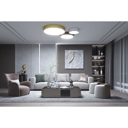 Immax NEO 07130-B60 - LED SMART Dimmable ceiling light DIAMANTE black LED/43W/230V + remote control 60cm Tuya ZigBee