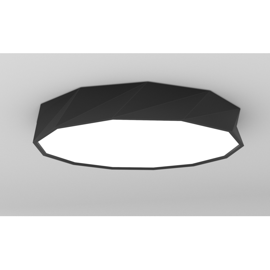 Immax NEO 07130-B80 - LED SMART Dimmable ceiling light black DIAMANTE LED/60W/230V + remote control 80cm Tuya ZigBee