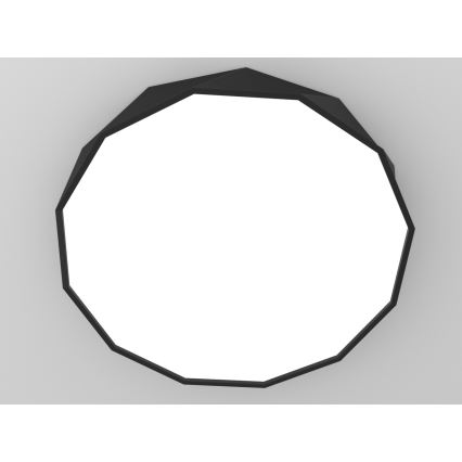 Immax NEO 07130-B80 - LED SMART Dimmable ceiling light black DIAMANTE LED/60W/230V + remote control 80cm Tuya ZigBee
