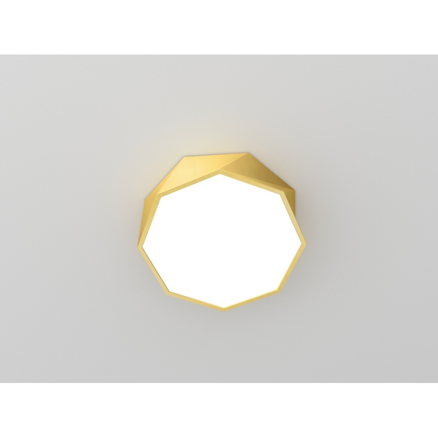 Immax NEO 07132-G40 - LED SMART Dimmable ceiling light DIAMANTE LED/31W/230V gold 40 cm Tuya ZigBee + remote control