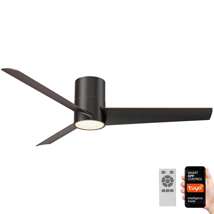 Immax NEO 07135-B - LED Ceiling fan FRESH LED/18W/230V Wi-Fi Tuya black + remote control