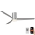 Immax NEO 07135-S - LED Ceiling fan FRESH LED/18W/230V Wi-Fi Tuya matte chrome + remote control