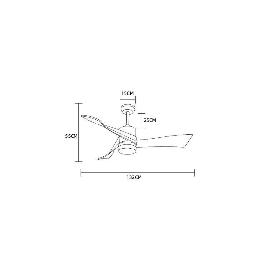 Immax NEO 07136-B - LED Dimmable ceiling fan SOFISTICADO LED/18W/230V oak Wi-Fi Tuya + remote control
