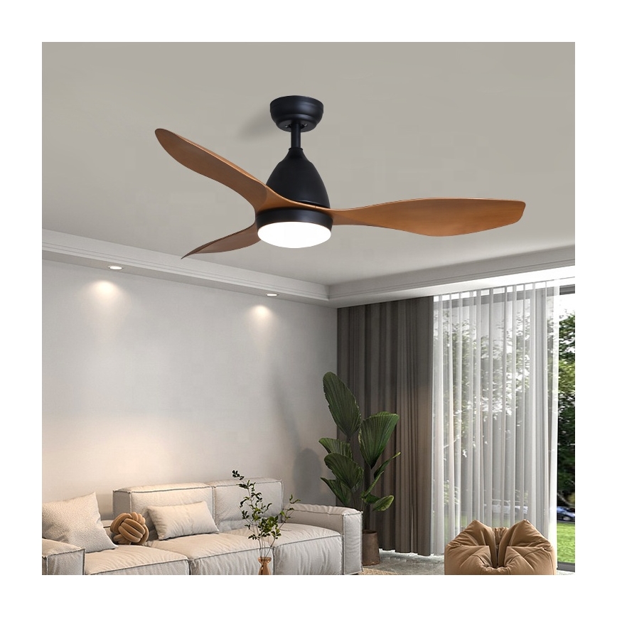 Immax NEO 07141-B - LED Ceiling fan NEO LITE FRESCO LED/18W/230V Tuya Wi-Fi black/brown+ remote control