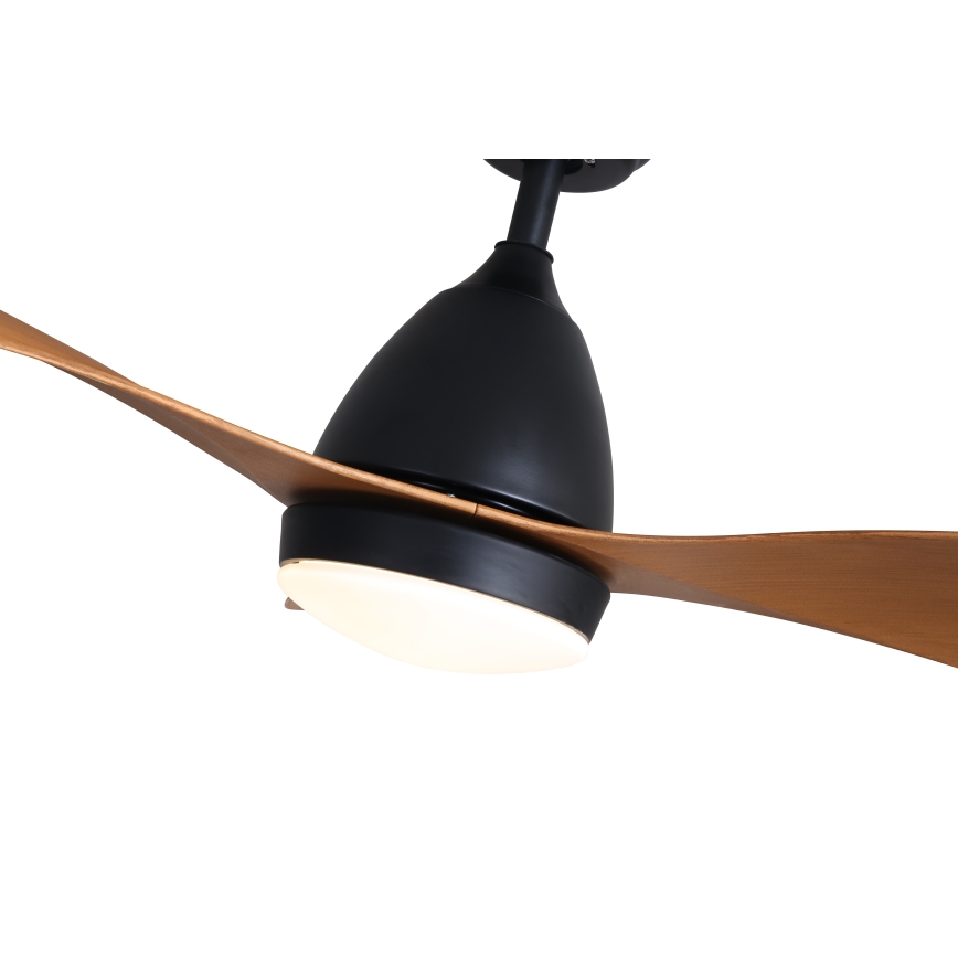 Immax NEO 07141-B - LED Ceiling fan NEO LITE FRESCO LED/18W/230V Tuya Wi-Fi black/brown+ remote control