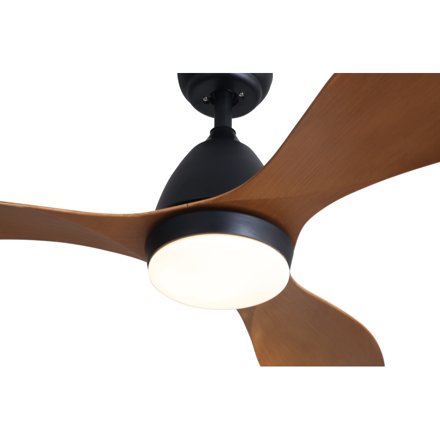 Immax NEO 07141-B - LED Ceiling fan NEO LITE FRESCO LED/18W/230V Tuya Wi-Fi black/brown+ remote control
