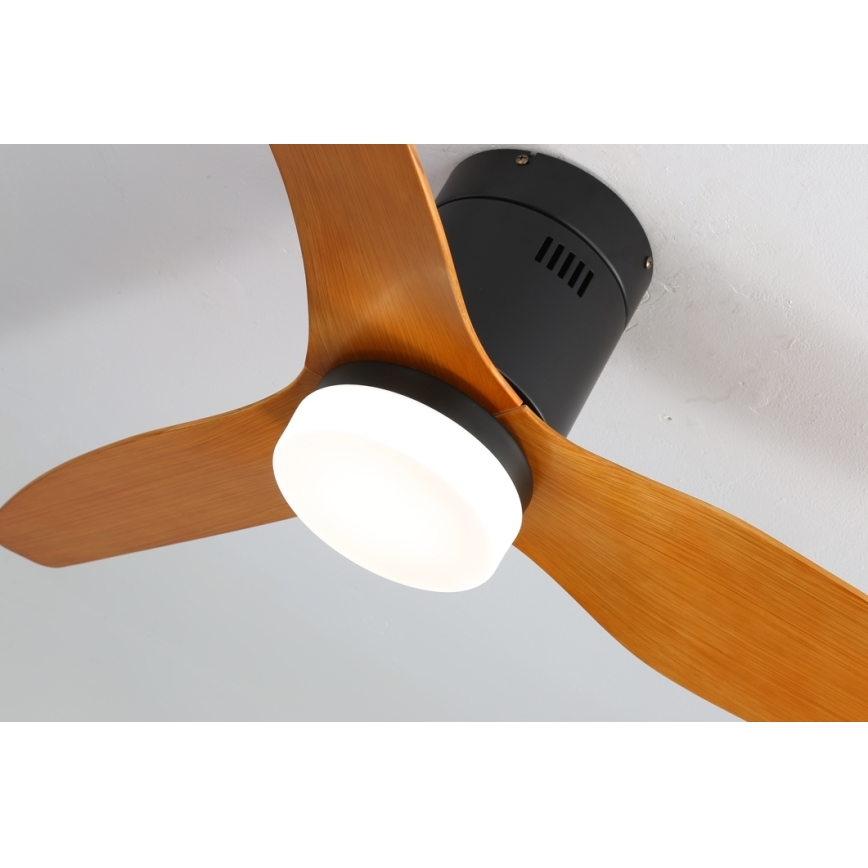 Immax NEO 07142-B - LED Ceiling fan NEO LITE VENTO LED/18W/230V Tuya Wi-Fi black/wood + remote control