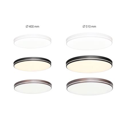 Immax NEO 07149-W40 - LED Dimmable ceiling light NEO LITE AREAS LED/24W/230V Tuya Wi-Fi white + remote control