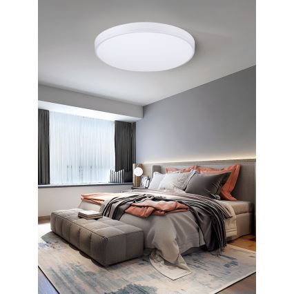 Immax NEO 07149-W40 - LED Dimmable ceiling light NEO LITE AREAS LED/24W/230V Tuya Wi-Fi white + remote control