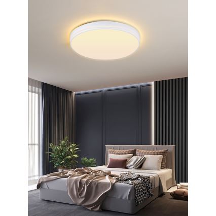 Immax NEO 07149-W40 - LED Dimmable ceiling light NEO LITE AREAS LED/24W/230V Tuya Wi-Fi white + remote control