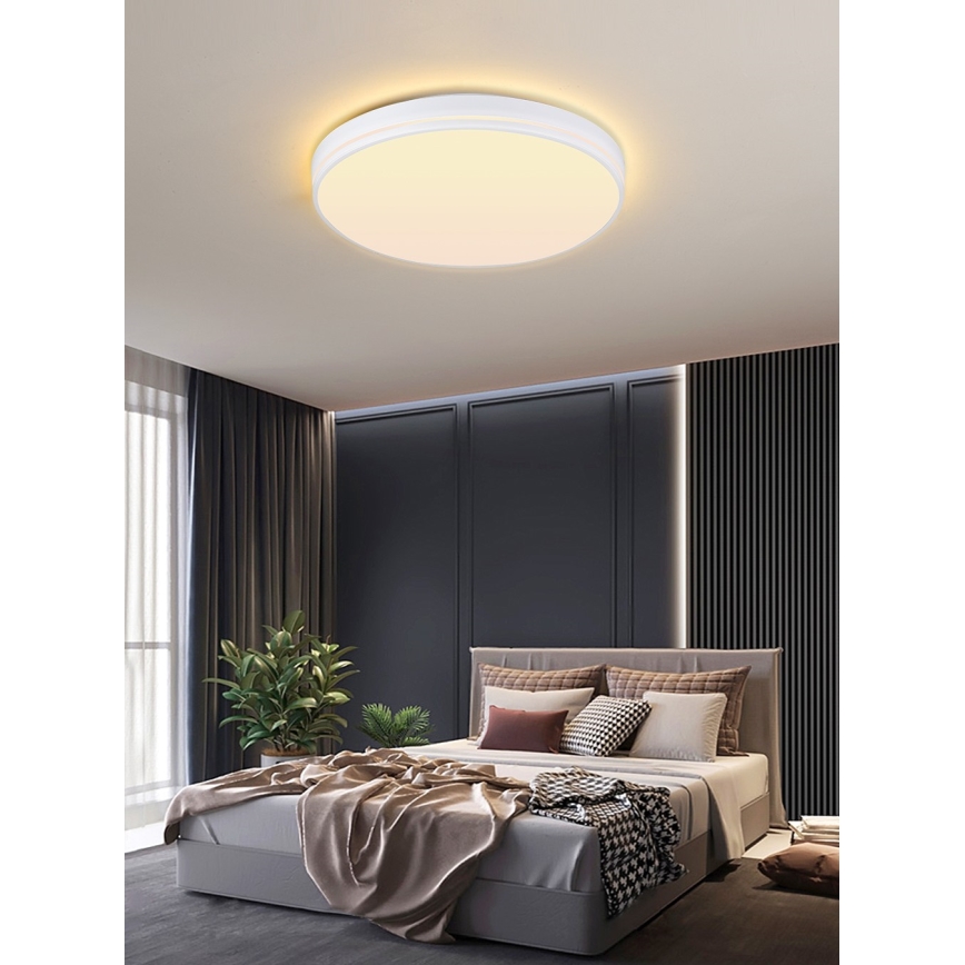 Immax NEO 07149-W51 - LED Dimmable ceiling light NEO LITE AREAS LED/48W/230V Tuya Wi-Fi white + remote control