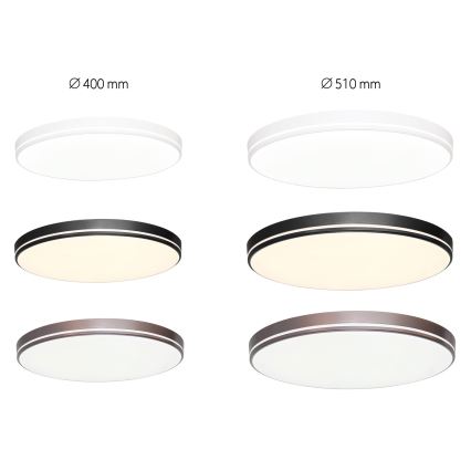 Immax NEO 07150-C51 - LED Dimmable ceiling light NEO LITE AREAS LED/48W/230V Tuya Wi-Fi brown + remote control