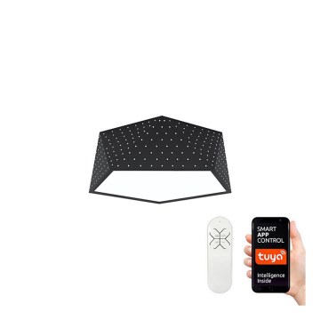 Immax NEO 07151-B40 - LED Dimmable ceiling light BRILIANT LED/20W/230V Wi-Fi Tuya black + remote control