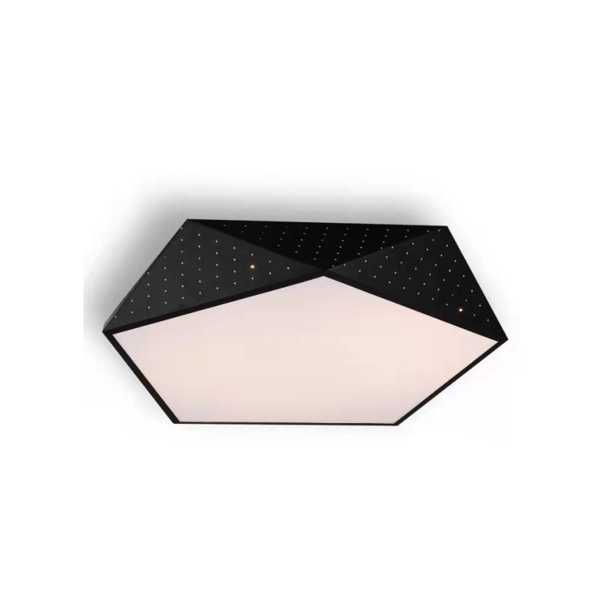 Immax NEO 07151-B40 - LED Dimmable ceiling light BRILIANT LED/20W/230V Wi-Fi Tuya black + remote control