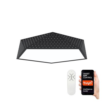 Immax NEO 07151-B60 - LED Dimmable ceiling light BRILIANT LED/45W/230V Wi-Fi Tuya black + remote control