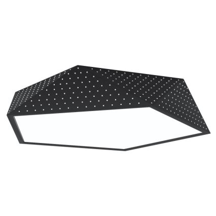 Immax NEO 07151-B60 - LED Dimmable ceiling light BRILIANT LED/45W/230V Wi-Fi Tuya black + remote control